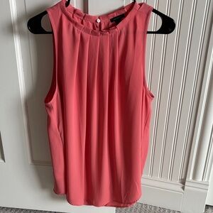 Ann Taylor Sleeveless Coral Blouse Women’s Size Large